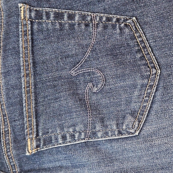 AG Adriano Goldschmied The Stevie Cuff Slim Straight Cuffed Jeans Women's 28 - Picture 11 of 13